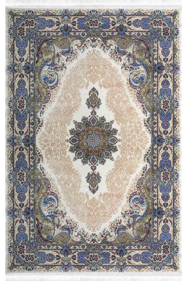 Artemis Silk 05156C Krem Mavi Halı